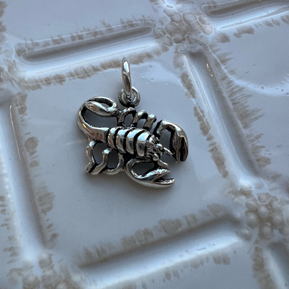 Scorpion Vintage Sterling Silver 925 NOS Charm